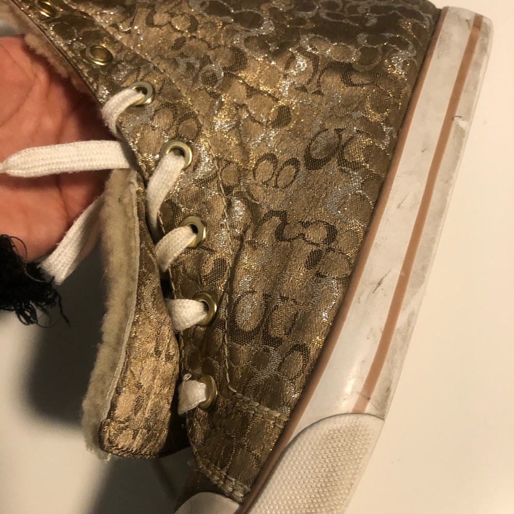 Coach high top sneakers